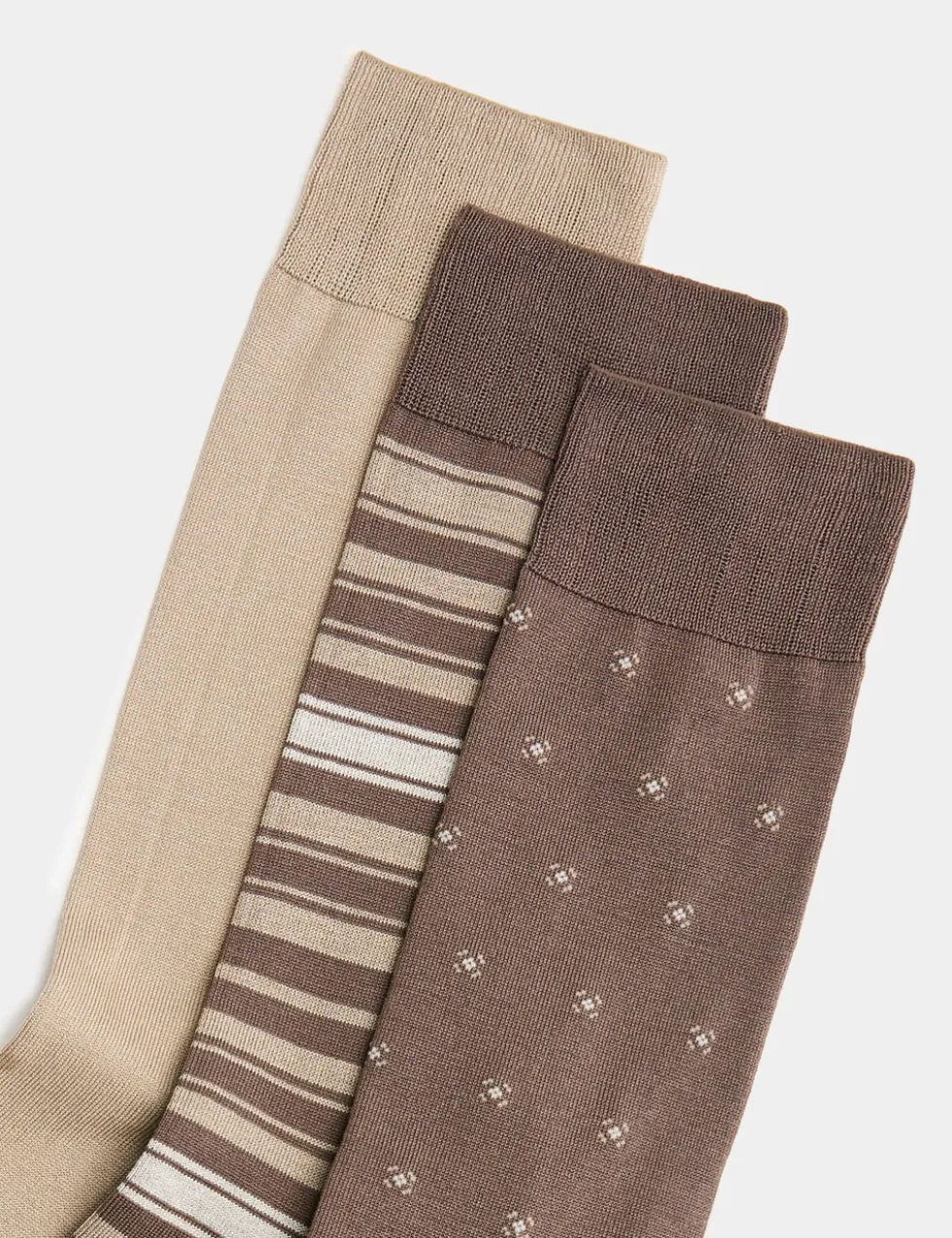 3 Pack Mercerised Cotton Rich Socks