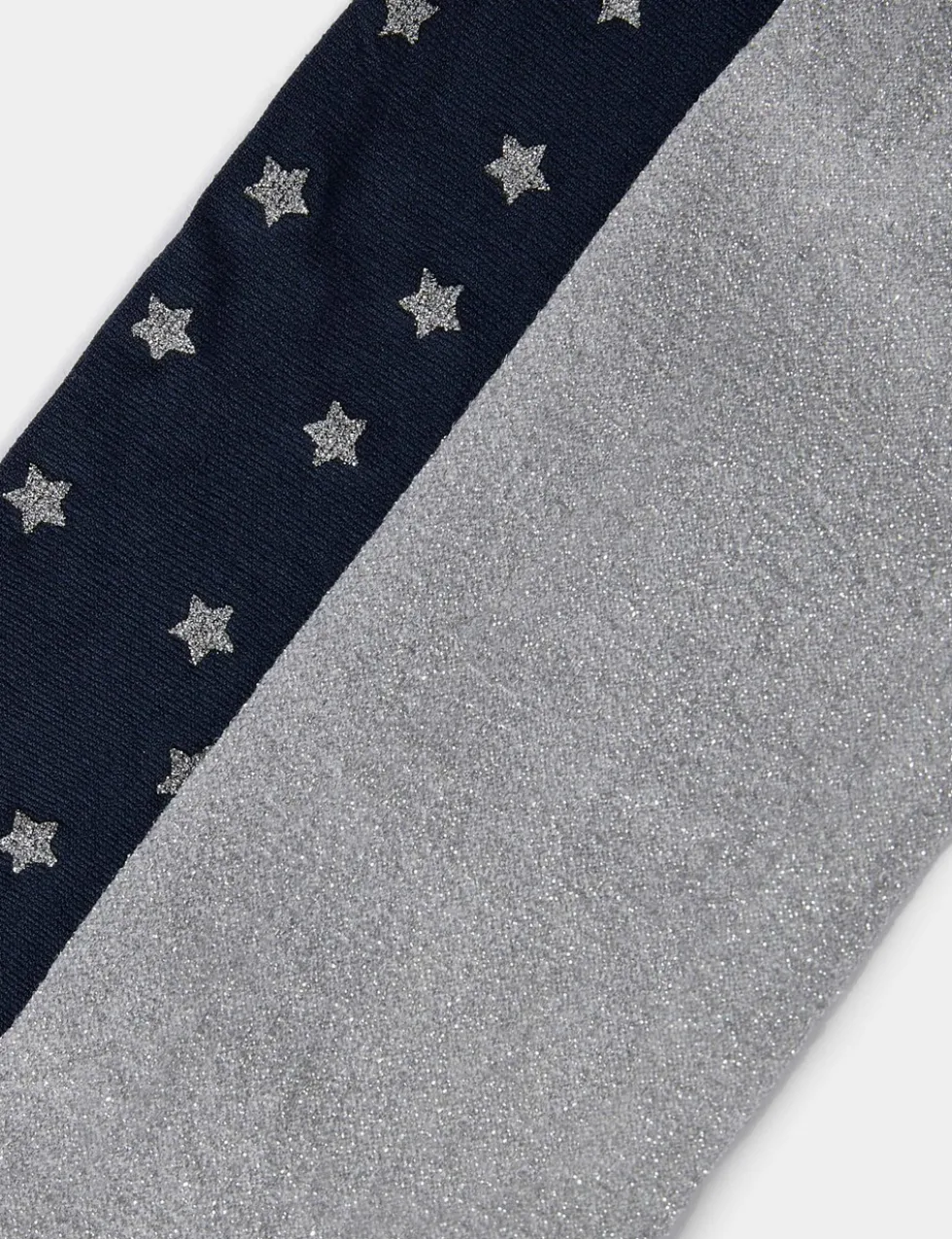 2 Pack Metallic Star Tights (2-14 Yrs)