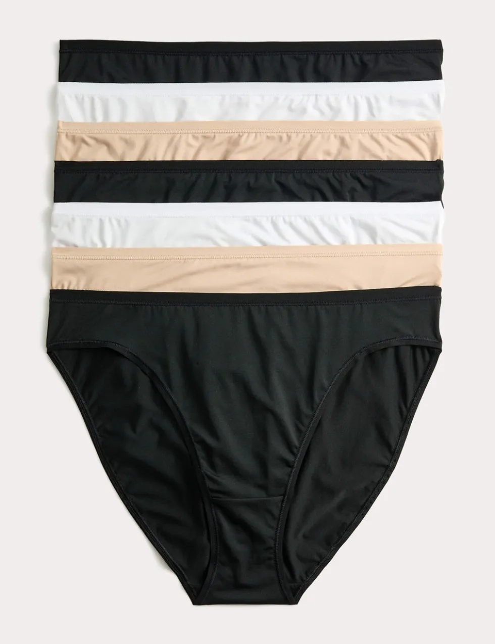 7 Pack Microfibre High Leg Knickers