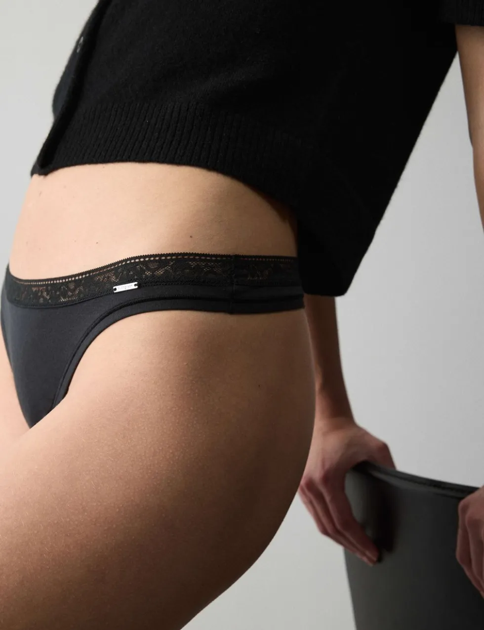 4 Pack Modal with Silk & Lace Thongs