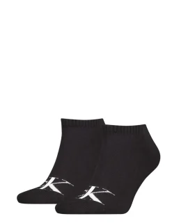2 Pack Monogram Cotton Rich Trainer Socks