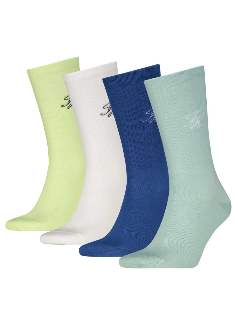 4 Pack Monogram Cotton Rich Socks Gift Box