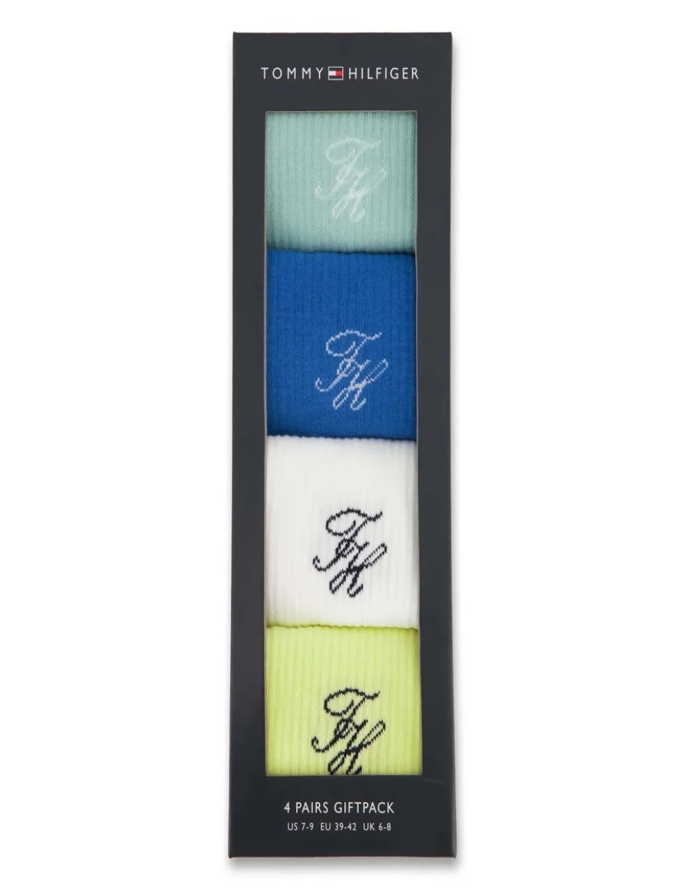 4 Pack Monogram Cotton Rich Socks Gift Box