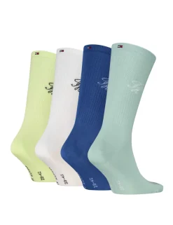 4 Pack Monogram Cotton Rich Socks Gift Box