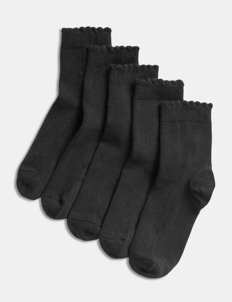 5 Pack of Short Picot Socks