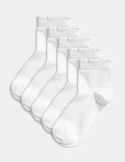 5 Pack of Short Picot Socks