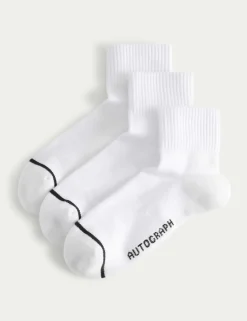 3 Pack Pima Cotton Rich Quarter Liner Socks