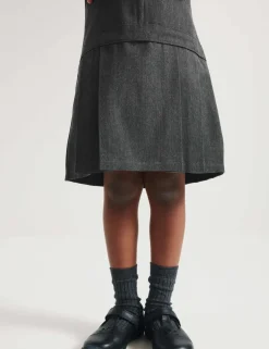 2 Pack Pleated Pinafore School Dresses (2-12 Yrs)
