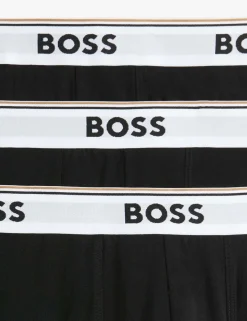 3 Pack Power Cotton Rich Logo Waistband Trunks