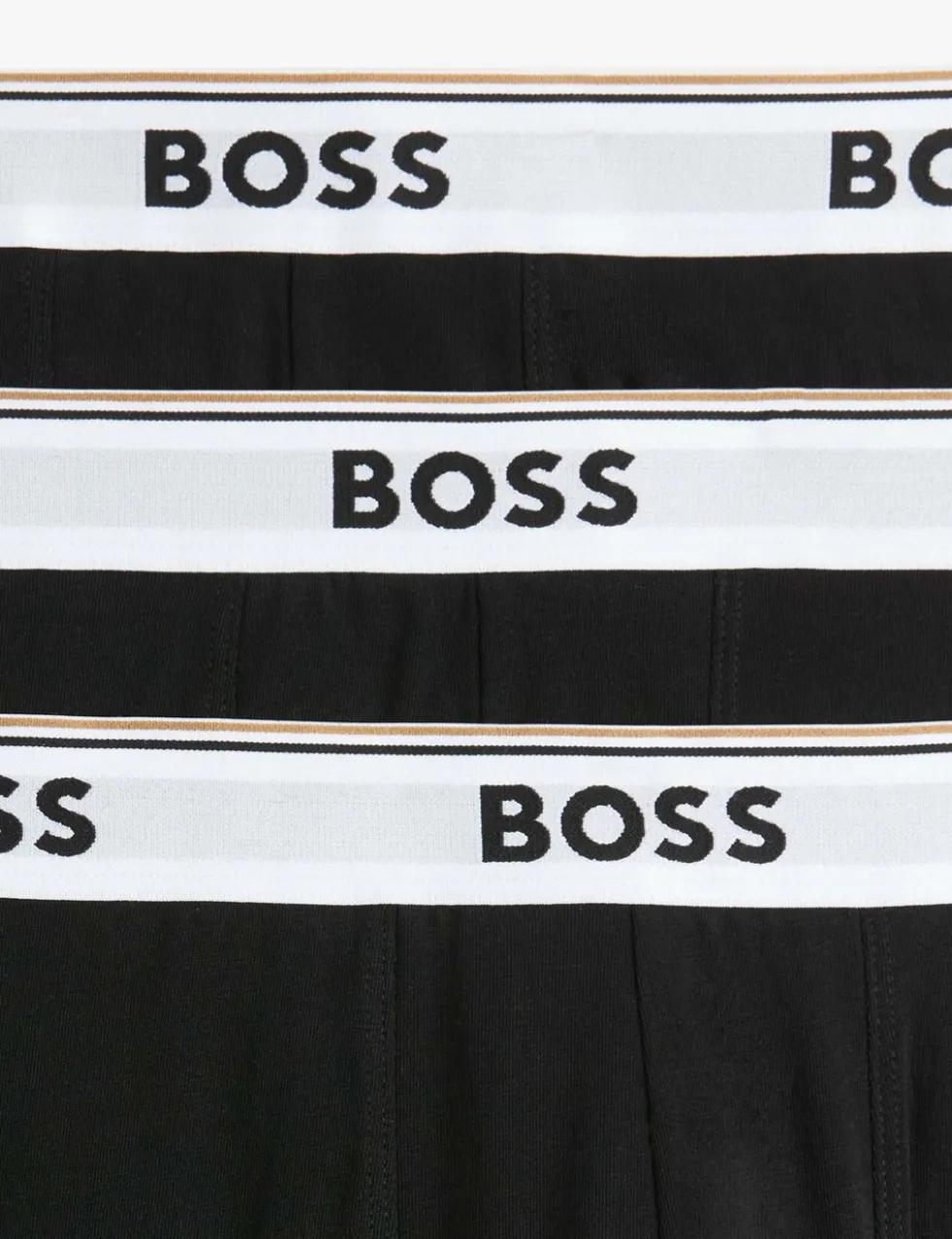3 Pack Power Cotton Rich Logo Waistband Trunks
