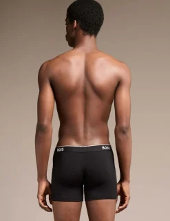 3 Pack Power Cotton Rich Logo Boxer Briefs