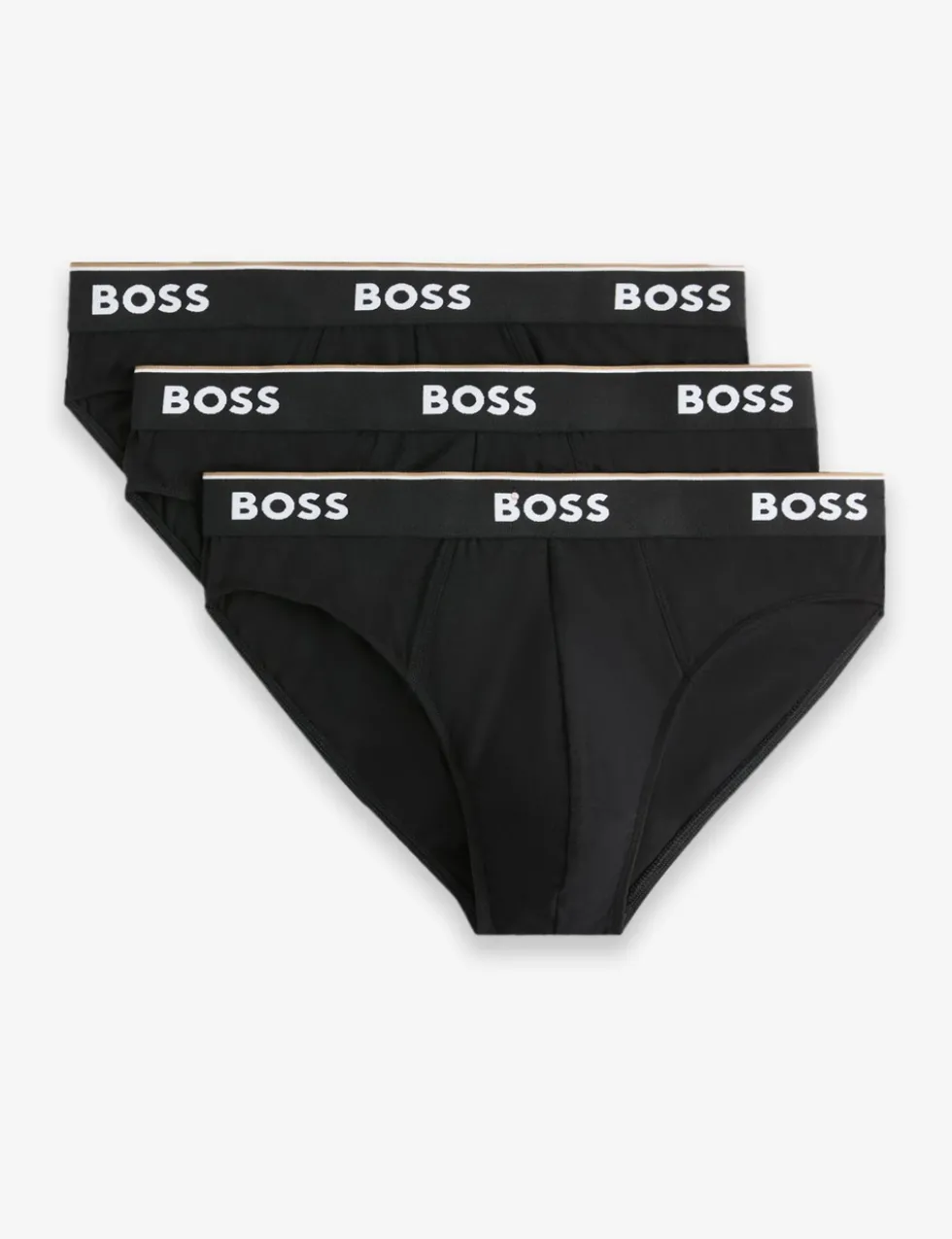 3 Pack Power Cotton Rich Logo Waistband Briefs