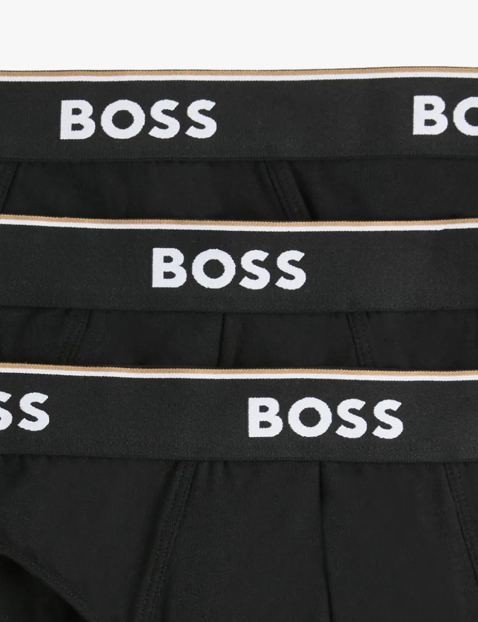 3 Pack Power Cotton Rich Logo Waistband Briefs