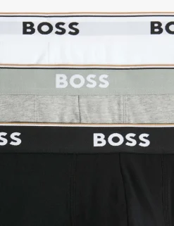 3 Pack Power Cotton Rich Logo Boxer Briefs
