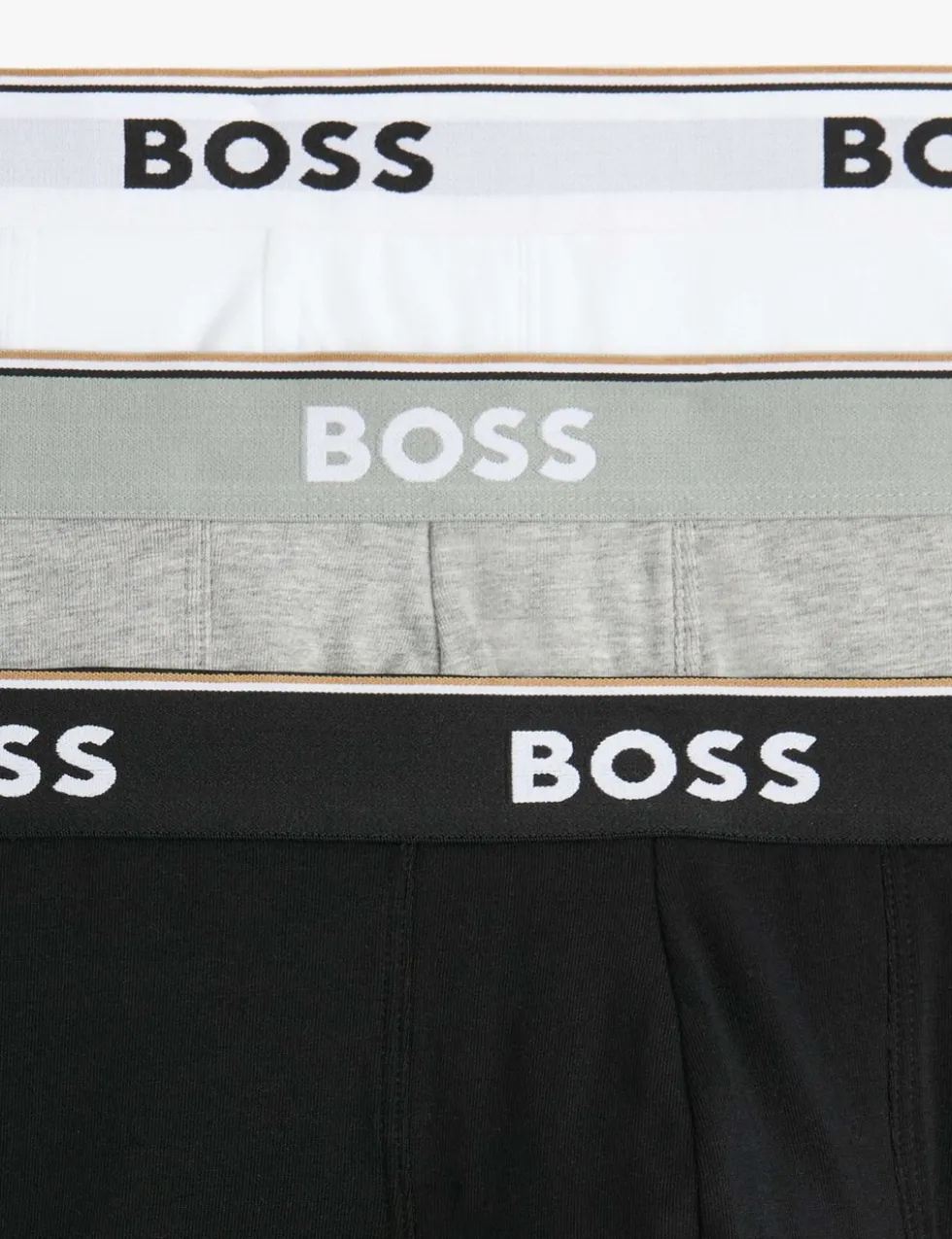 3 Pack Power Cotton Rich Logo Boxer Briefs