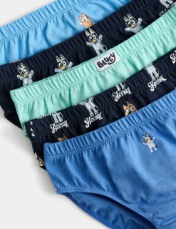 5 Pack Pure Cotton Bluey™ Briefs (2-8 Yrs)