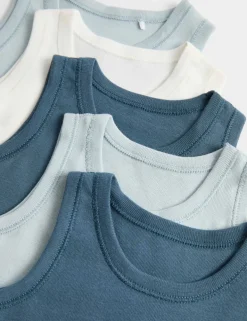 5 Pack Pure Cotton Bodysuits (7lbs - 3 Yrs)