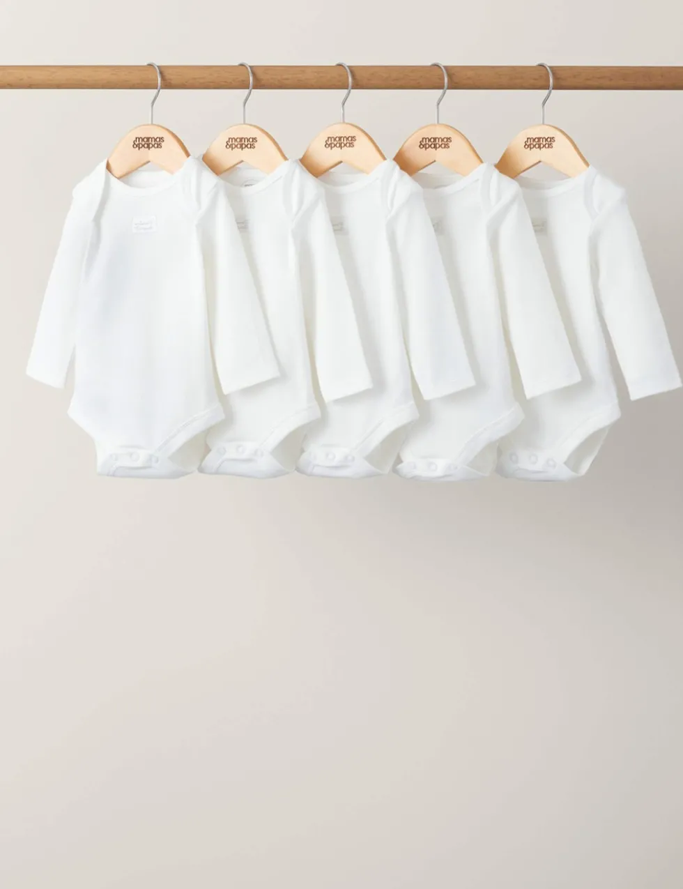 5 Pack Pure Cotton Bodysuits (7lbs-2 Yrs)