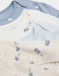 7 Pack Pure Cotton Bodysuits (0-3 Yrs)