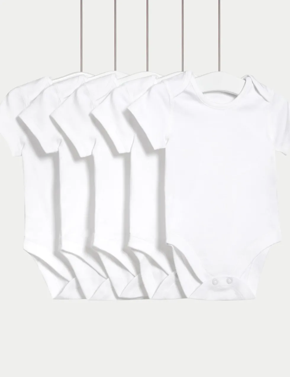 5 Pack Pure Cotton Bodysuits (5lbs-3 Yrs)