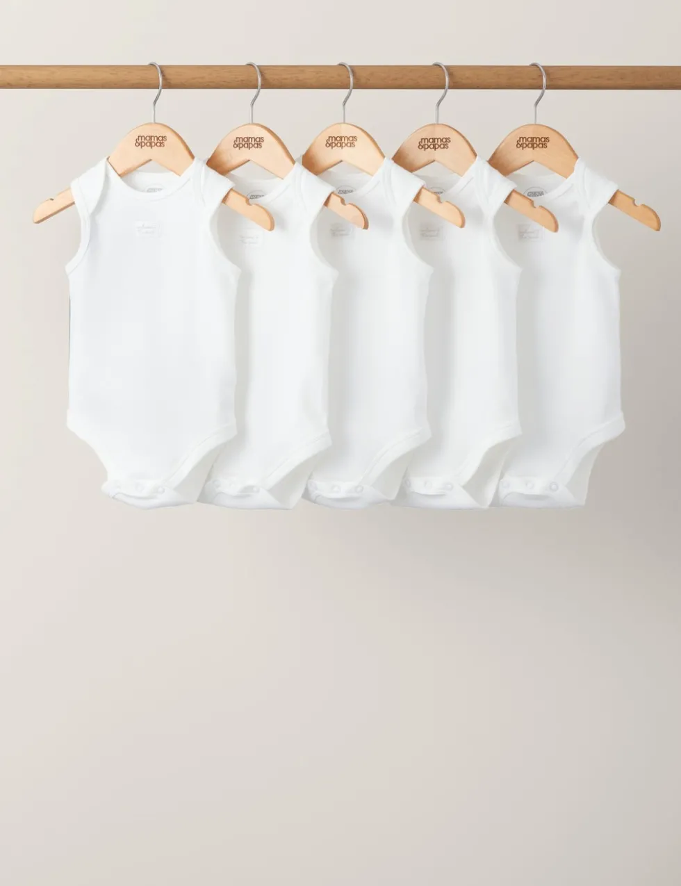 5 Pack Pure Cotton Bodysuits (7lbs-2 Yrs)