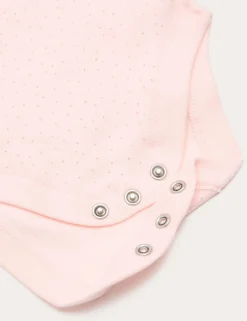 7 Pack Pure Cotton Bow Bodysuit (0-3 Yrs)