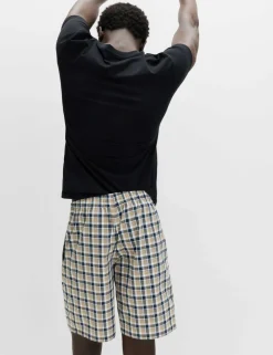 2 Pack Pure Cotton Checked Pyjama Shorts