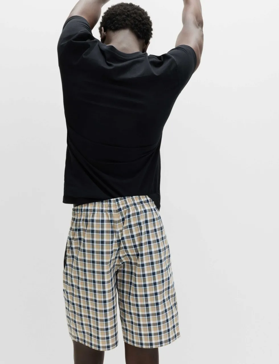 2 Pack Pure Cotton Checked Pyjama Shorts