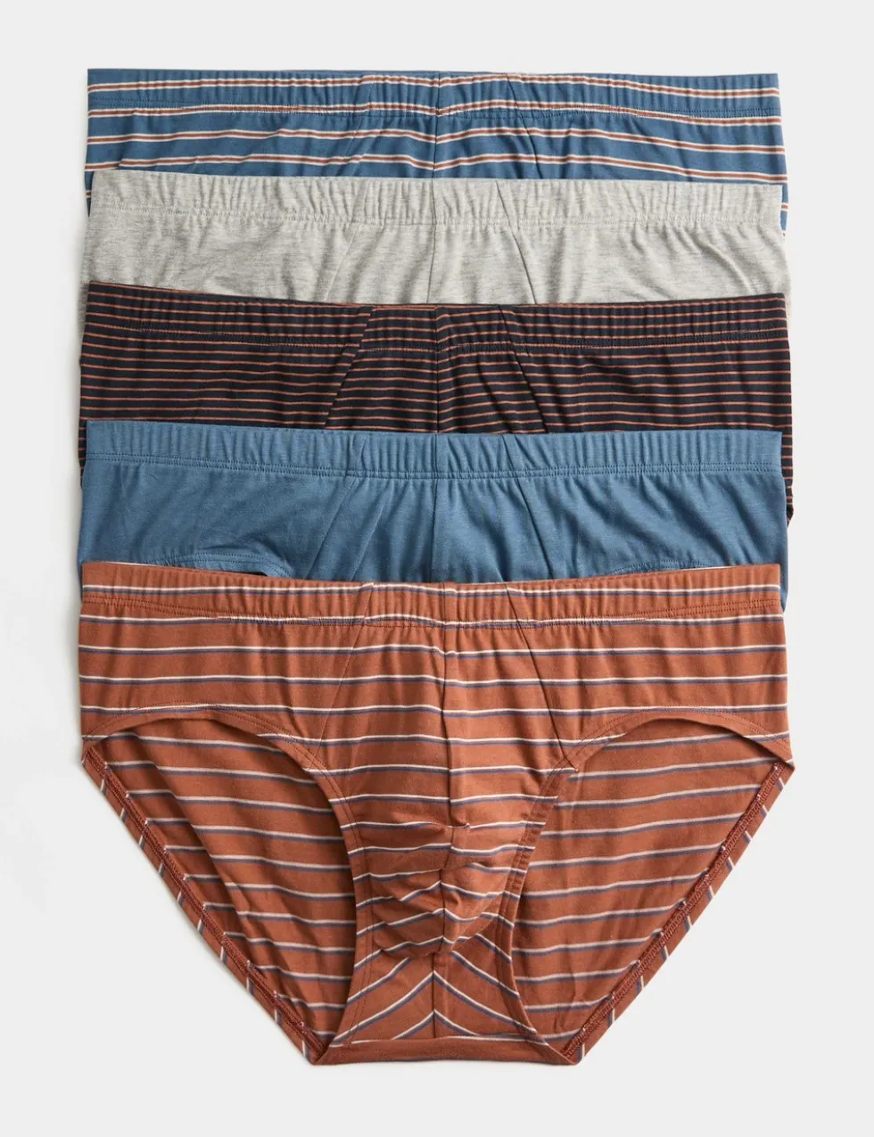 5 Pack Pure Cotton Cool & Fresh™ Striped Slips