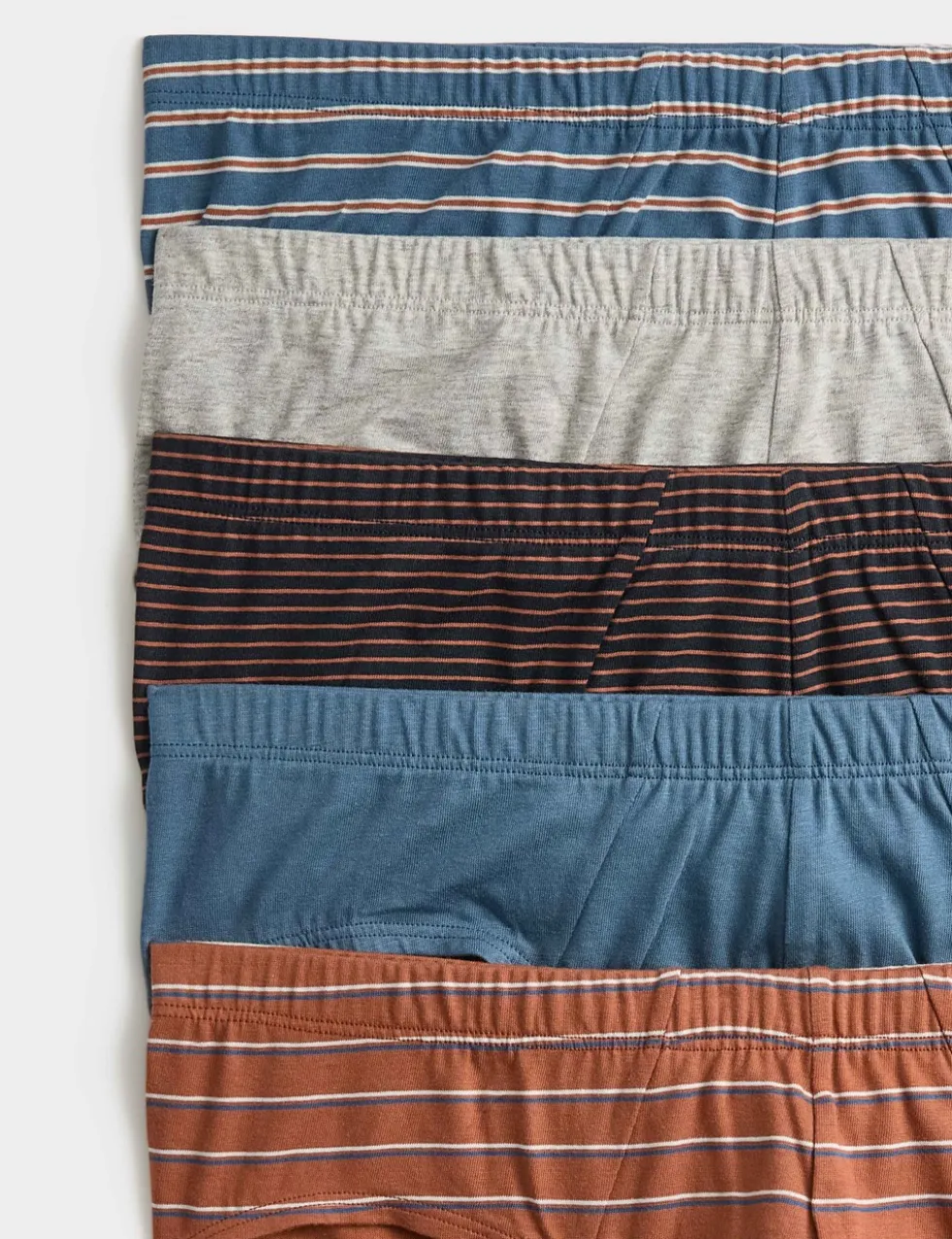 5 Pack Pure Cotton Cool & Fresh™ Striped Slips