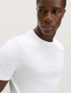 3 Pack Pure Cotton Crew Neck T-Shirts