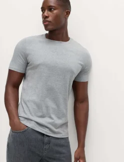 3 Pack Pure Cotton Crew Neck T-Shirts