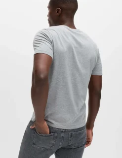 3 Pack Pure Cotton Crew Neck T-Shirts