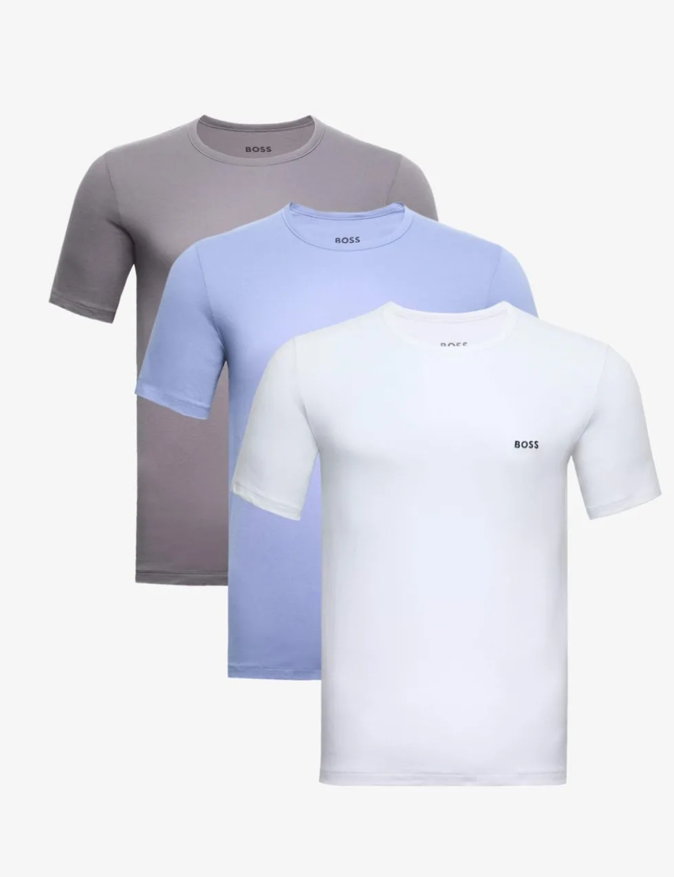 3 Pack Pure Cotton Crew Neck T-Shirts