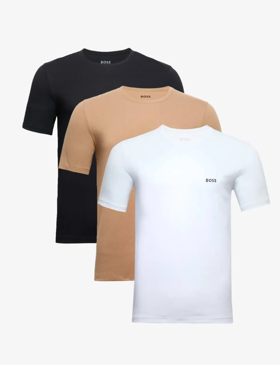3 Pack Pure Cotton Crew Neck T-Shirts