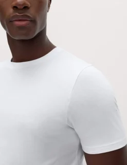 5 Pack Pure Cotton Crew Neck T-Shirts