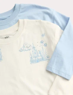 2 Pack Pure Cotton Disney Frozenâ„¢ Tops (2-8 Yrs)