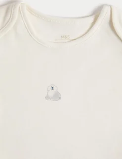 7 Pack Pure Cotton Dog Print Bodysuits (5lbs-3 Yrs)