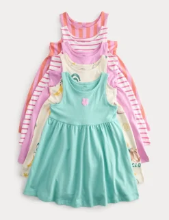 5 Pack Pure Cotton Dresses (2-8 Yrs)