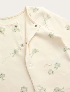 3 Pack Pure Cotton Frog Sleepsuits (0 Mths-3 Yrs)