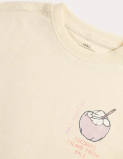 3 Pack Pure Cotton Fruit Graphic T-Shirts (2-8 Yrs)
