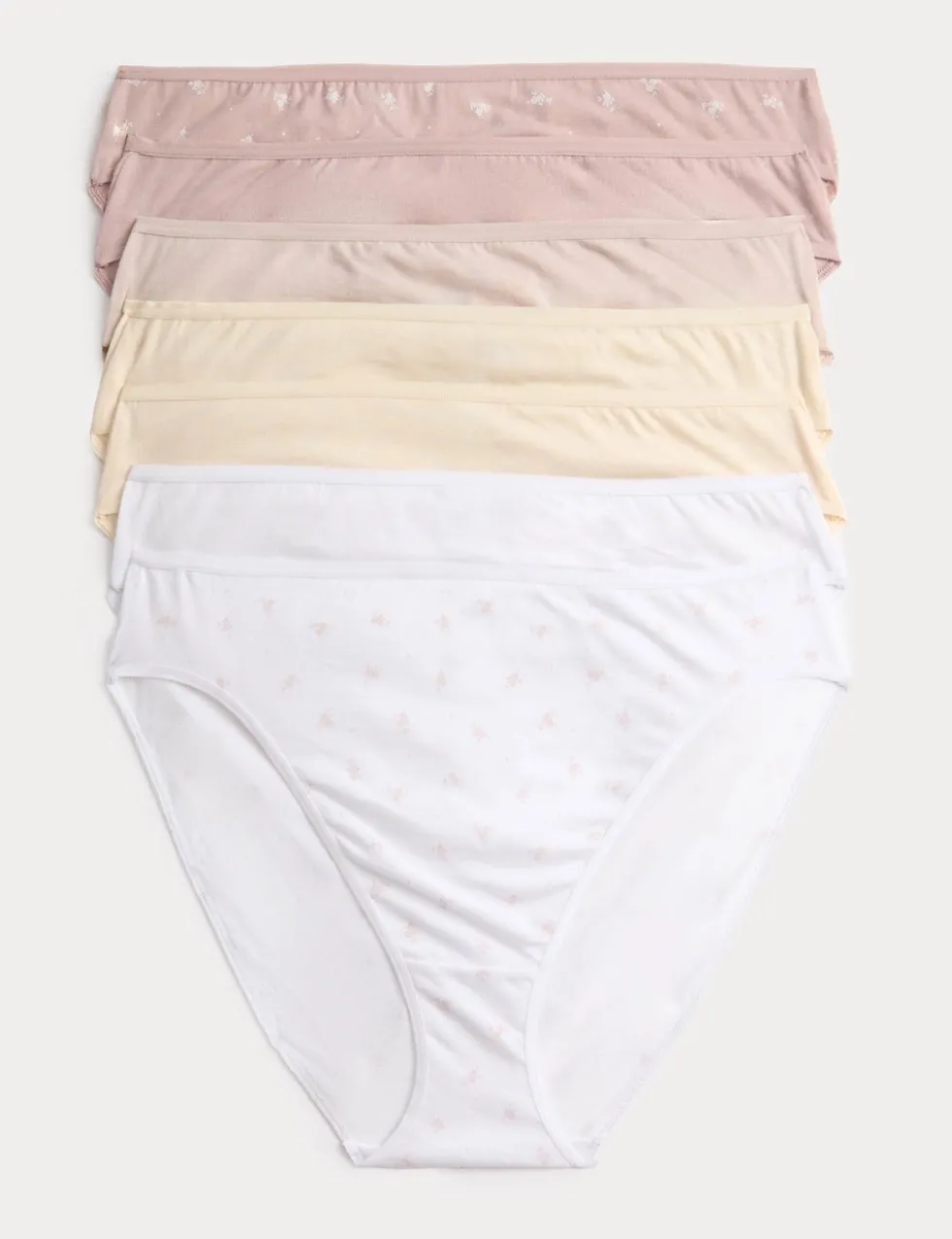 7 Pack Pure Cotton High Leg Knickers