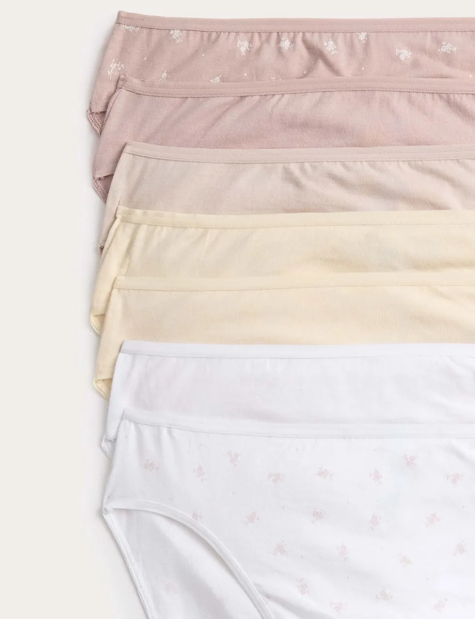 7 Pack Pure Cotton High Leg Knickers