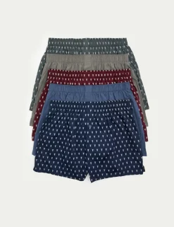 5 Pack Pure Cotton Highland Cow Woven Boxers