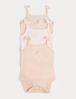 3 Pack Pure Cotton Ice Cream Bodysuits (0-36 Mths)
