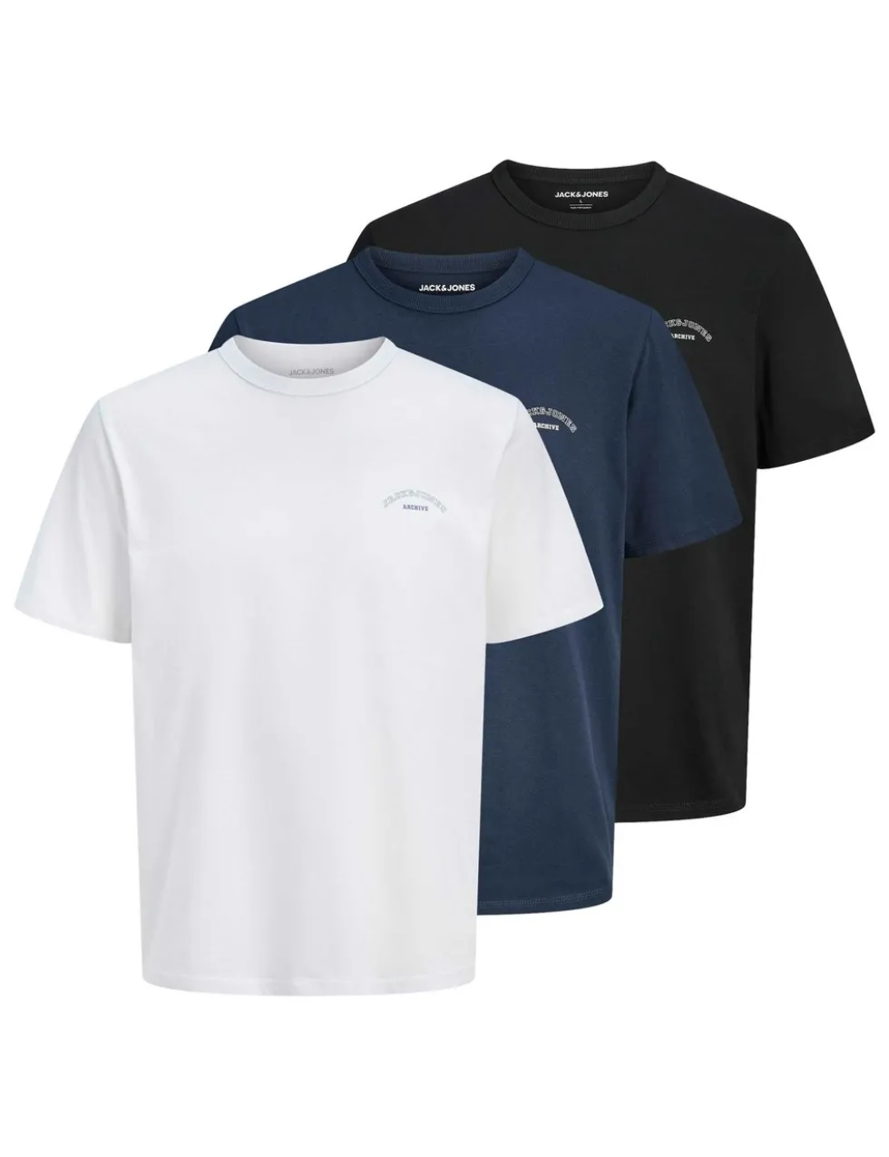 3 Pack Pure Cotton Logo T-Shirts