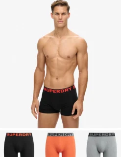 3 Pack Pure Cotton Logo Waistband Boxers