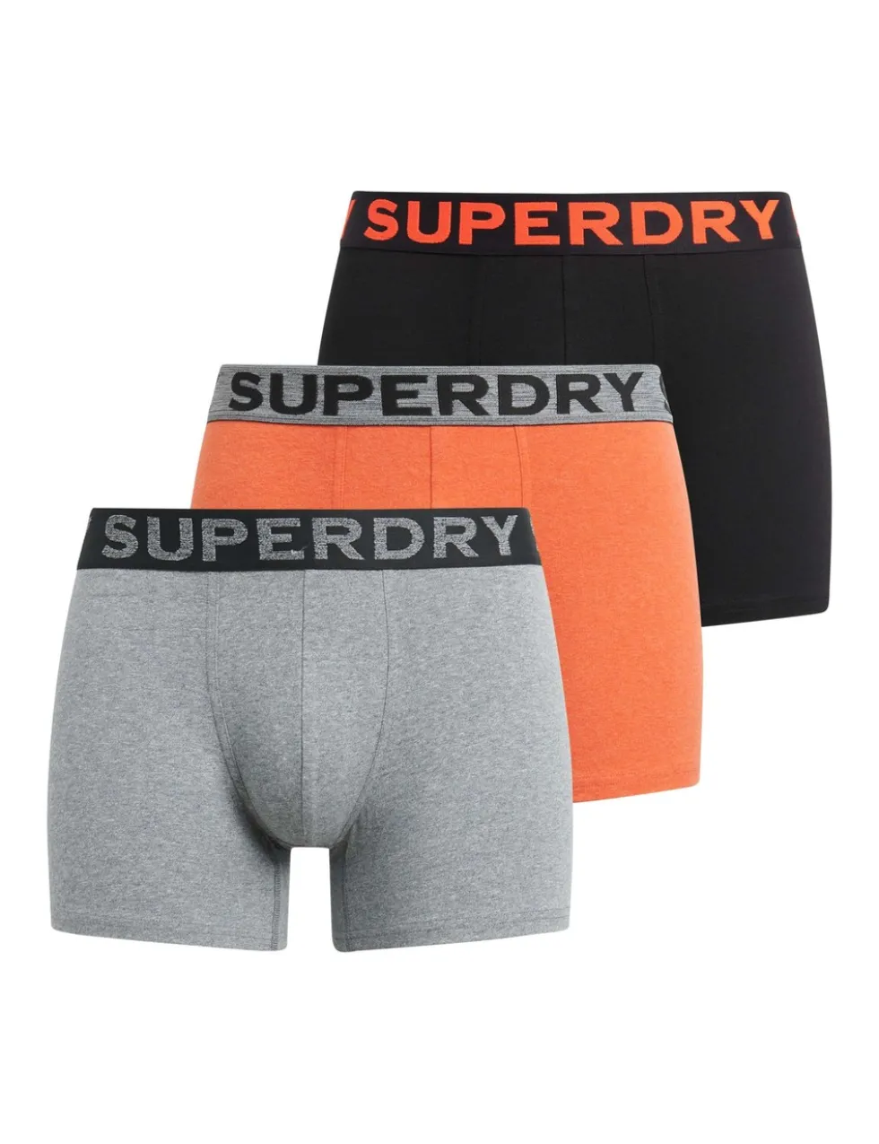 3 Pack Pure Cotton Logo Waistband Boxers