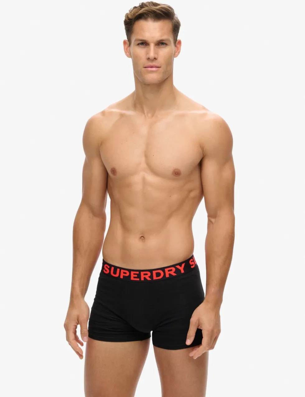 3 Pack Pure Cotton Logo Waistband Boxers