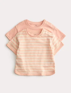 2 Pack Pure Cotton Patterned Tops (0-5 Yrs)